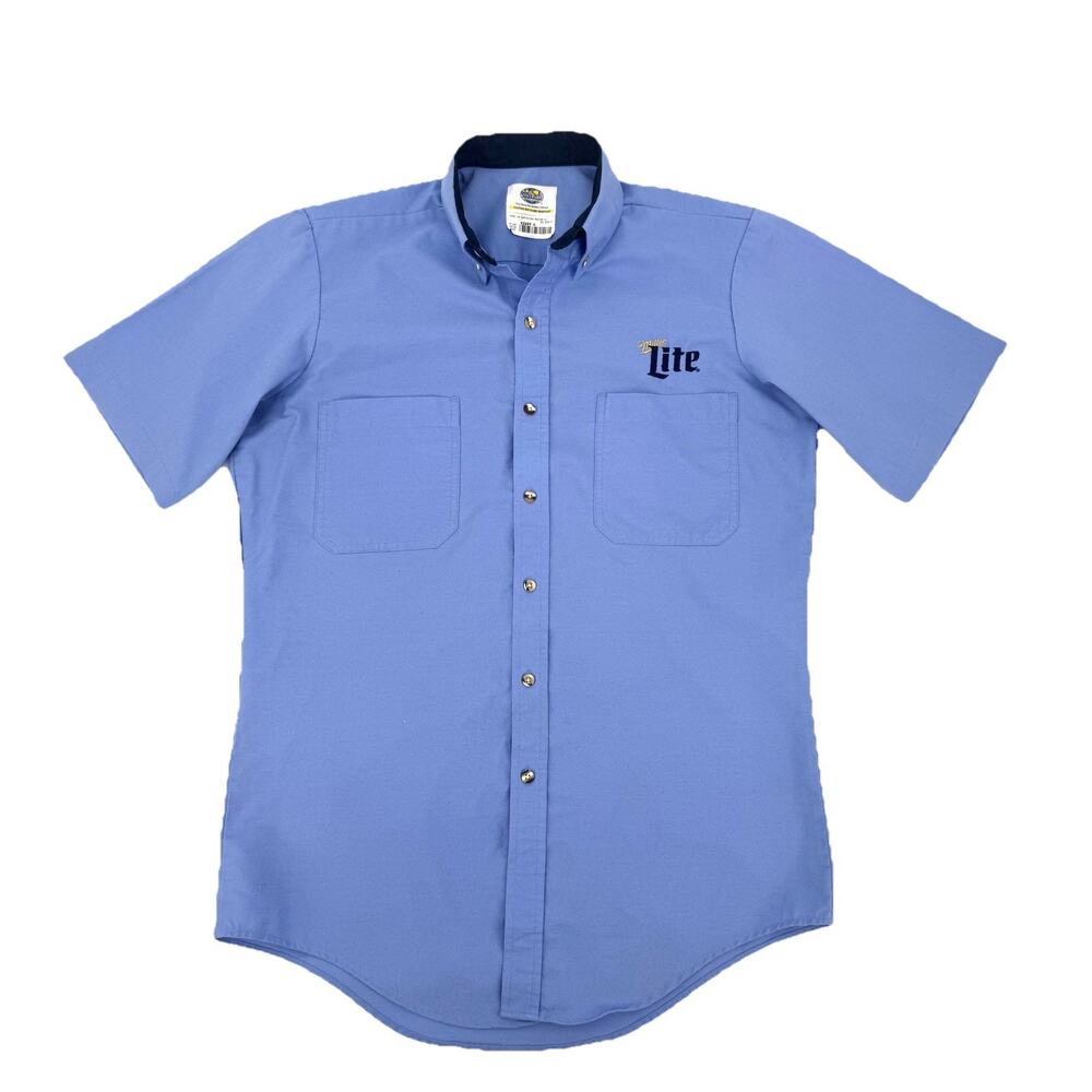 Riverside Miller Lite Employee Work Shirt Short Sleeve Men’s Size Medium